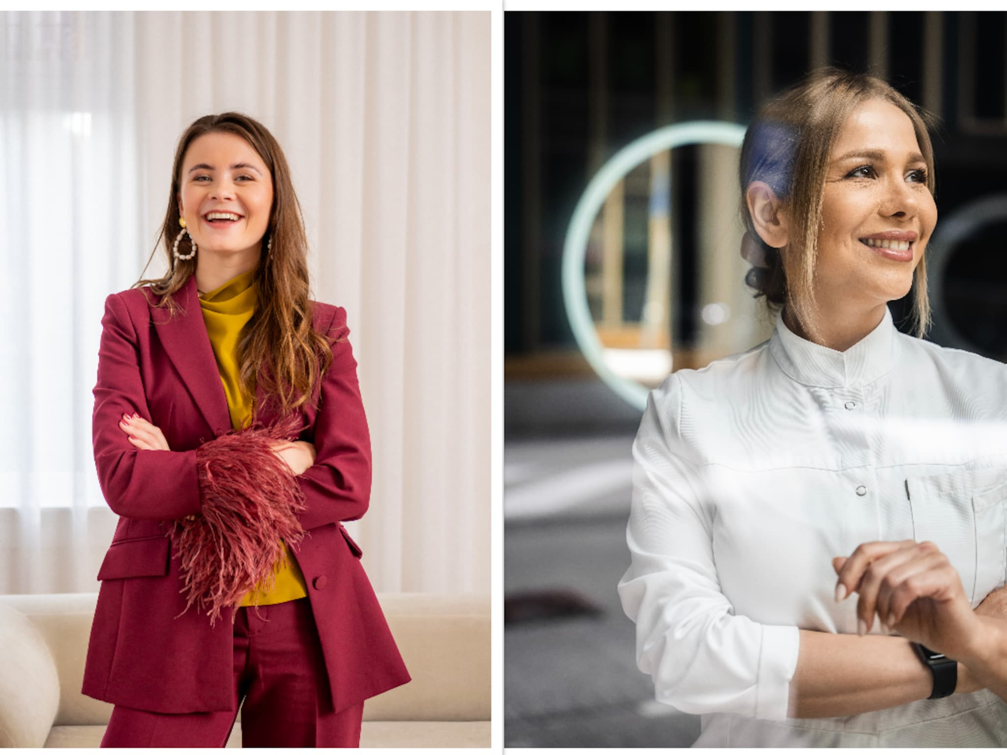 twee generaties martine 27 en nina 47 met elkaar in gesprek over ondernemen