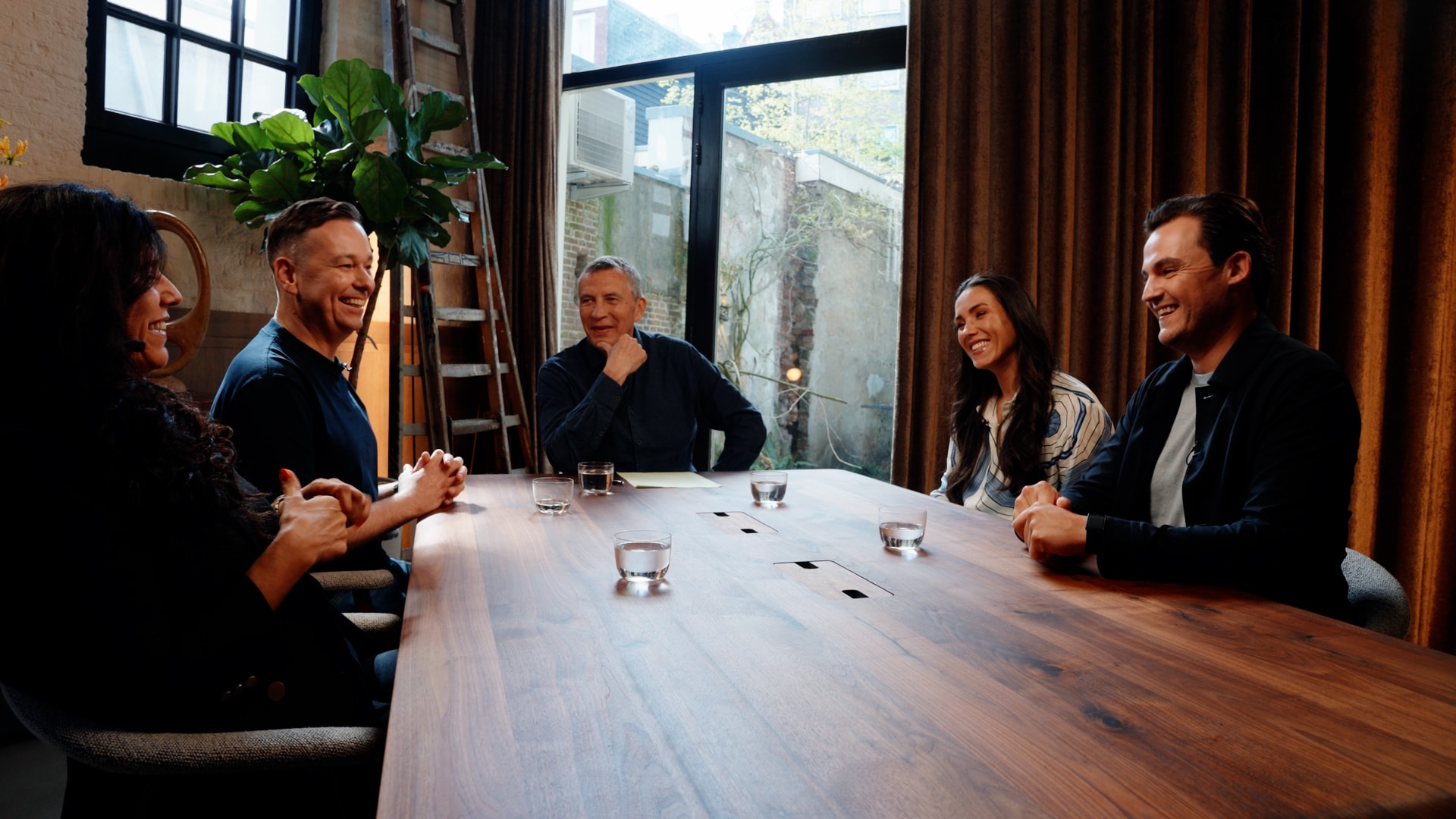 House of Founders House of Founders-deelnemers Sharon Klaver, Marleen Evertsz, Hans Scheffer en Lars Freriks Foto: eigen beeld