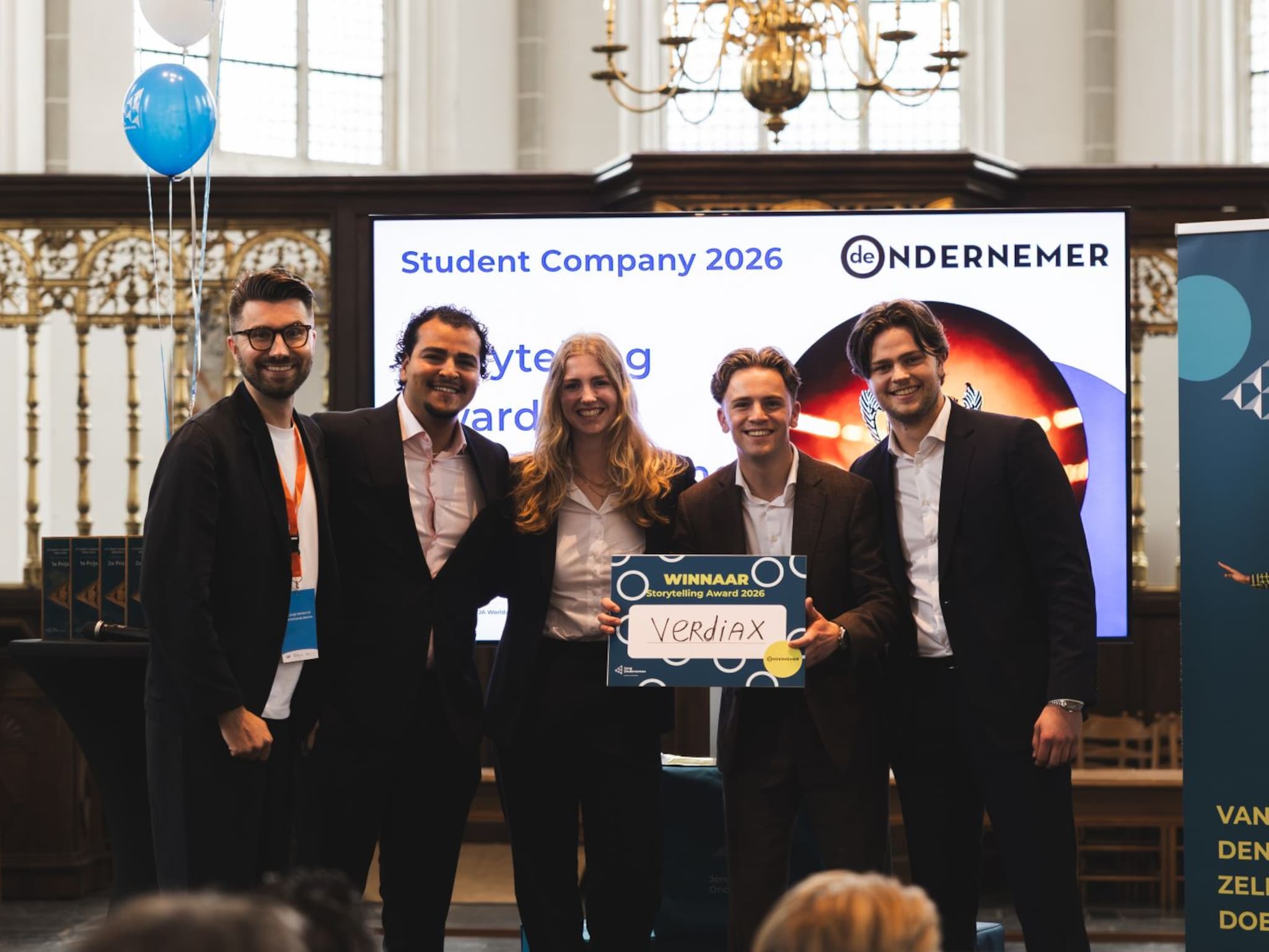 puck tamis tim bottinga verdiax vinco winnaar student company of the year 2026