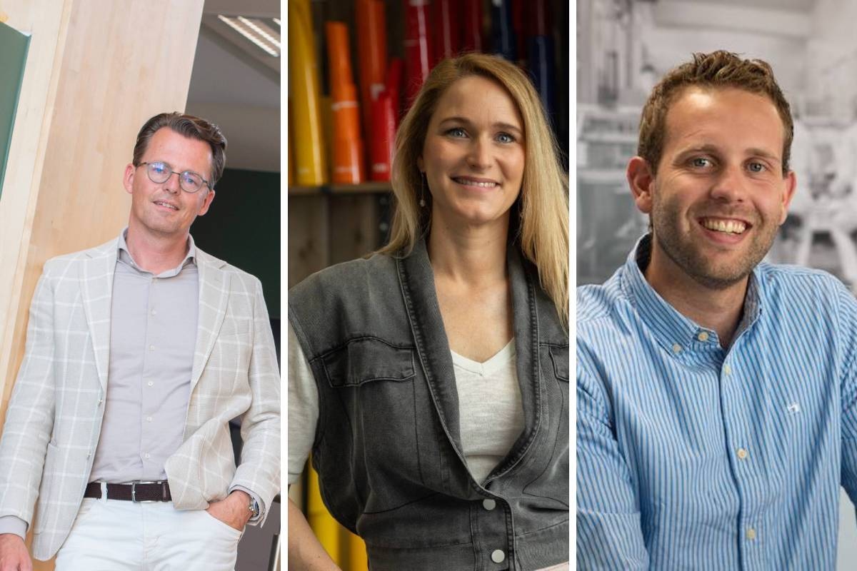 vlnr: Jan Houweling, Leonie Theunissen en Ward Bliemer.