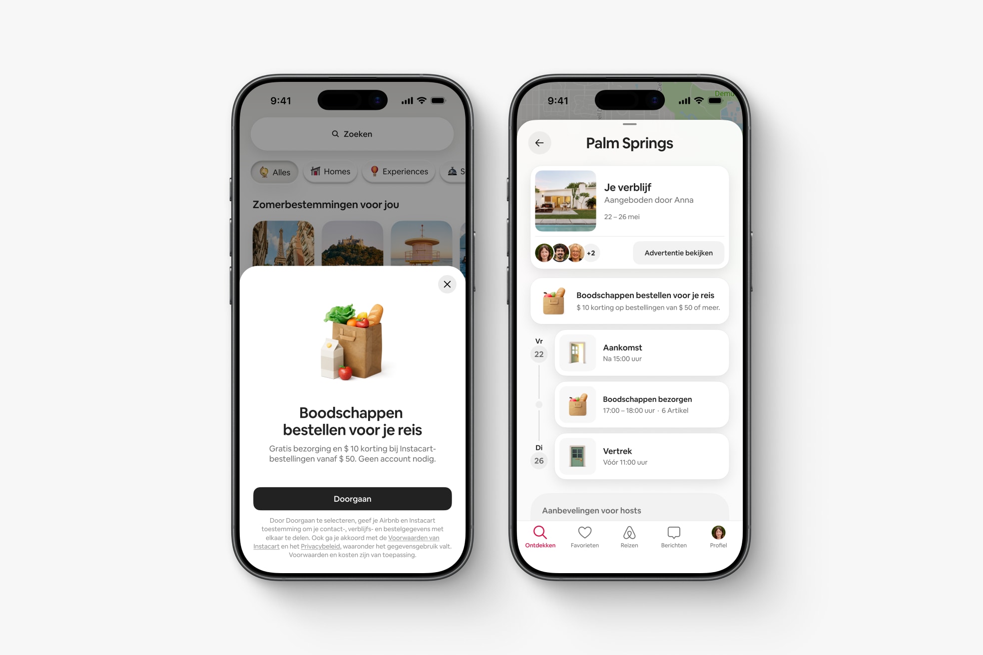 Boodschappen die klaar staan in je Airbnb-huisje of appartement? Het kan al in de VS. Beeld: Airbnb