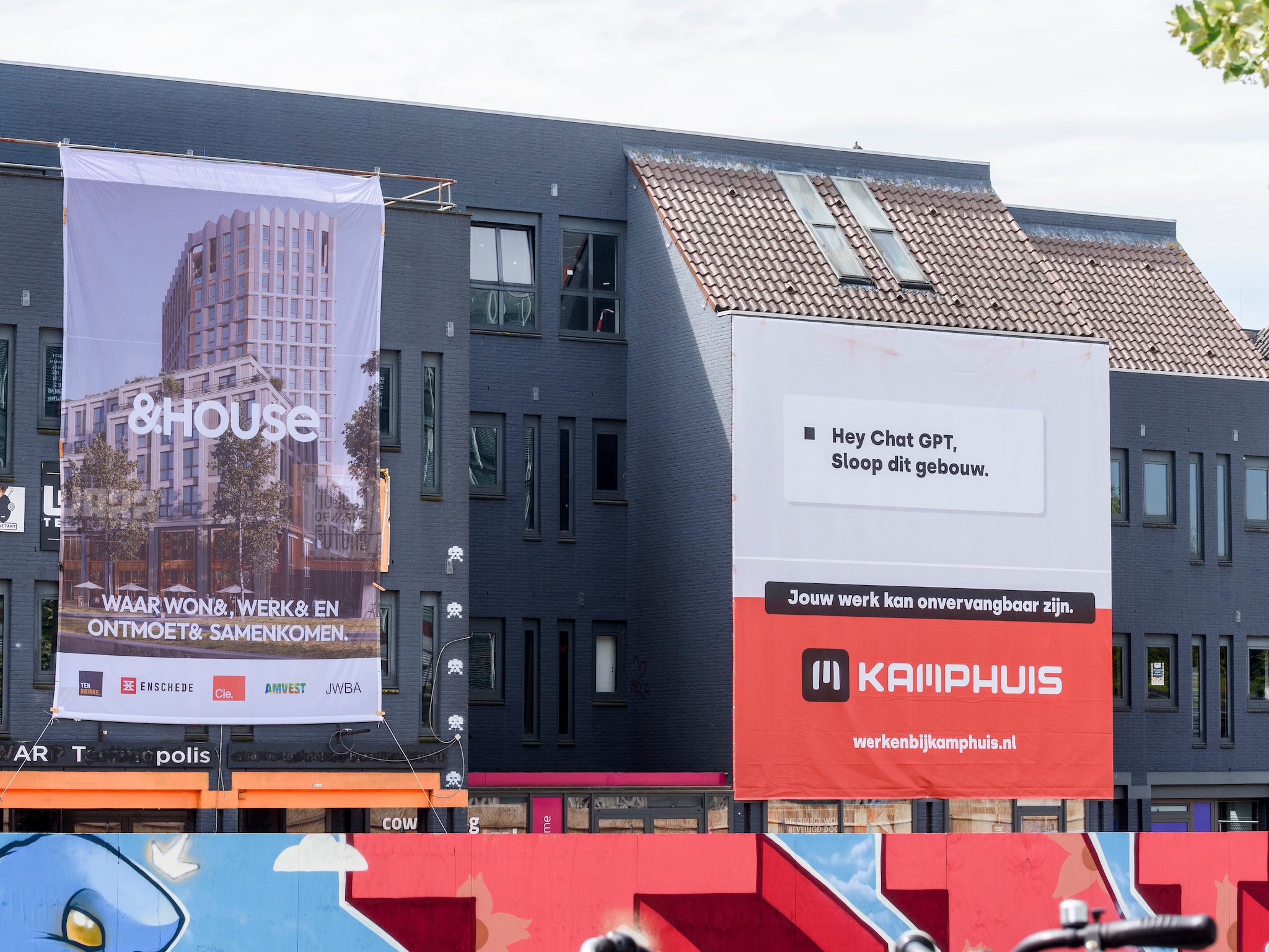 sloopbedrijf kamphuis chatgpt spandoek personeel