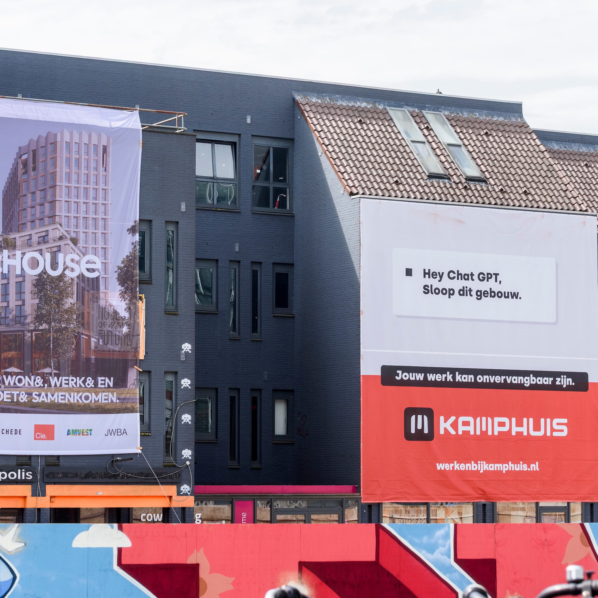 sloopbedrijf kamphuis chatgpt spandoek personeel