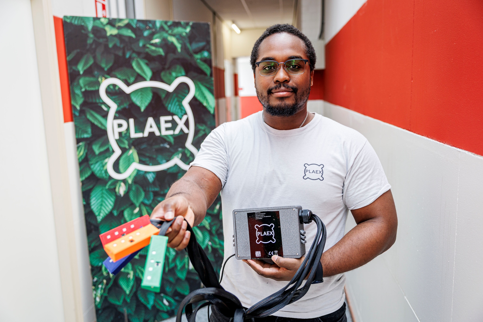 Tyrell Pantophlet, medeoprichter van PLAEX technologies, vertelt over de ‘Garby Vision’ technologie.