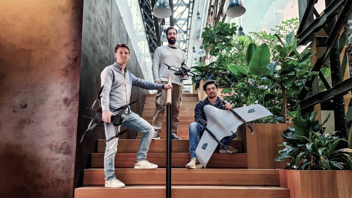 Van links naar rechts: Maurits Korthals Altes, Jeroen Lappenschaar, Marc Derksen. Oprichters van defensietechnologiebedrijf Intelic.