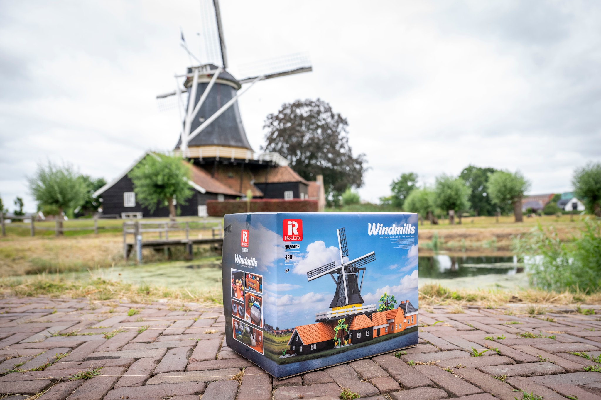 De Pelmolen in Rijssen is vereeuwigd in meer dan vierduizend steentjes. Foto: Lenneke Lingmont