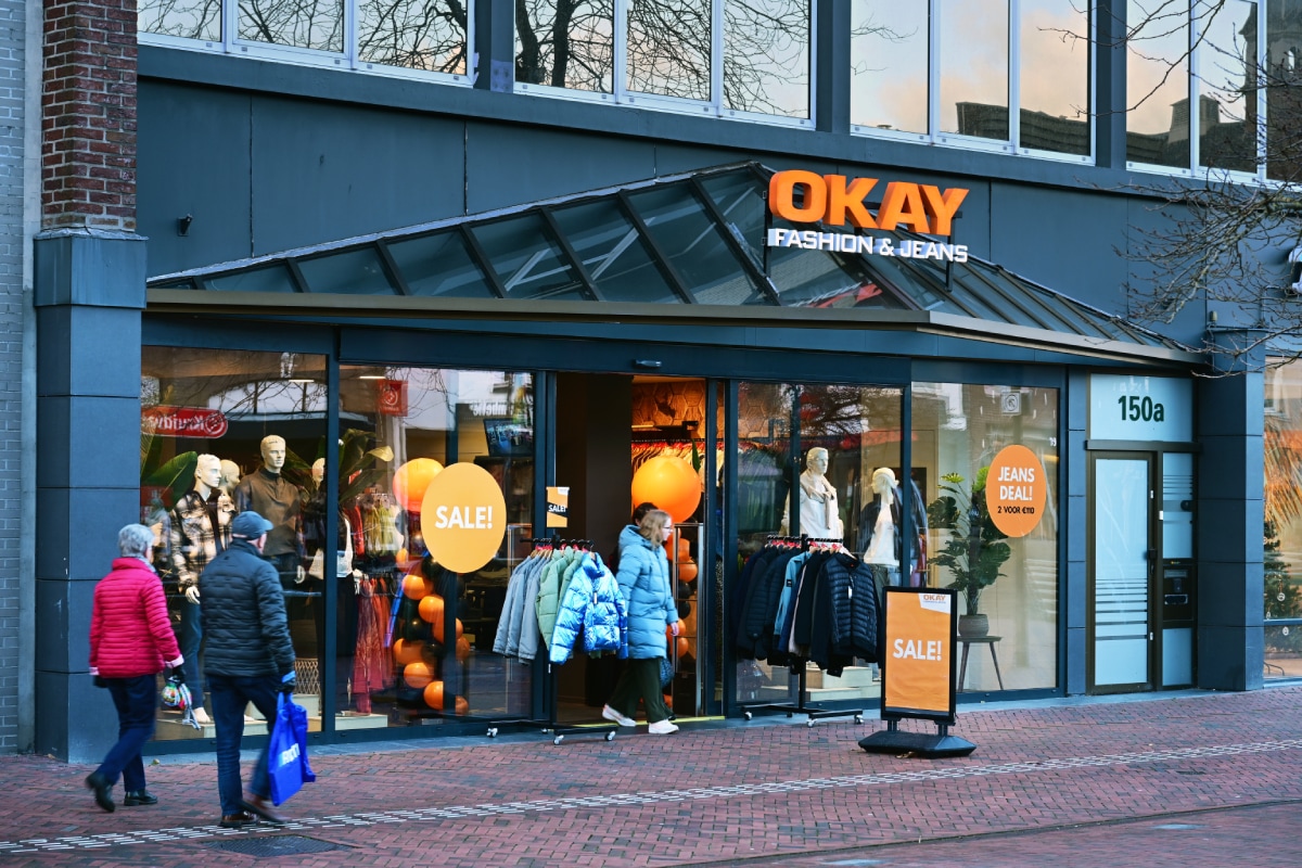 Een locatie van Okay Fashion in Hoogeveen. Foto: ANP