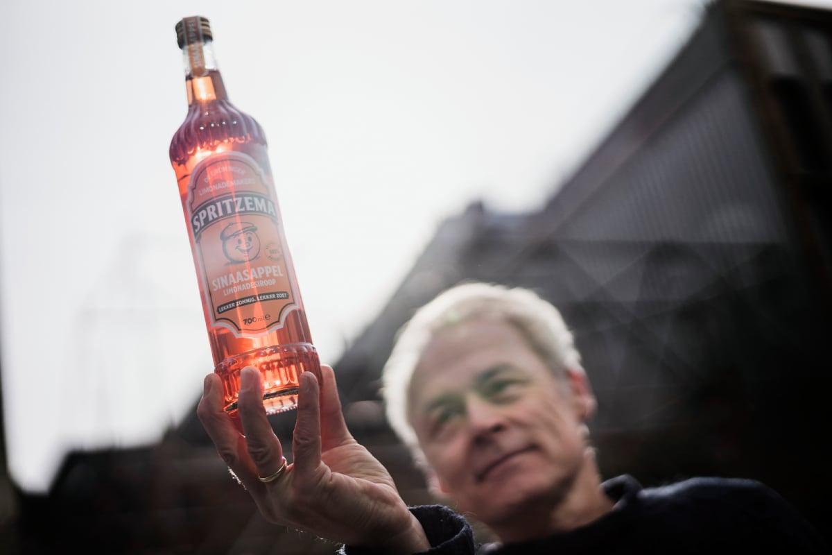 Acteur Marcel Hensema, bekend uit Hollands Hoop, bouwde in korte tijd een limonademerk: Spritzema.