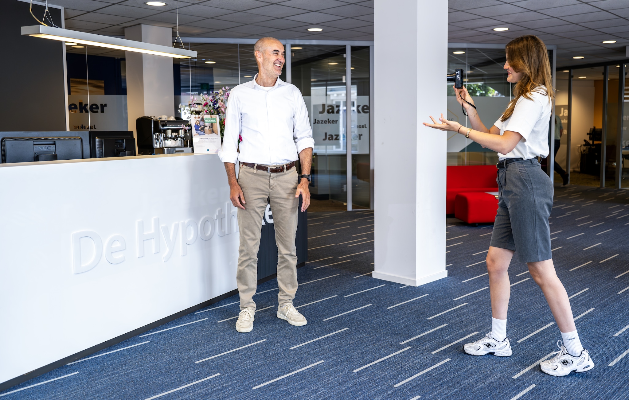 De dochter van Ernst is kritisch, ze is tenslotte influencer. Foto: Frank de Roo