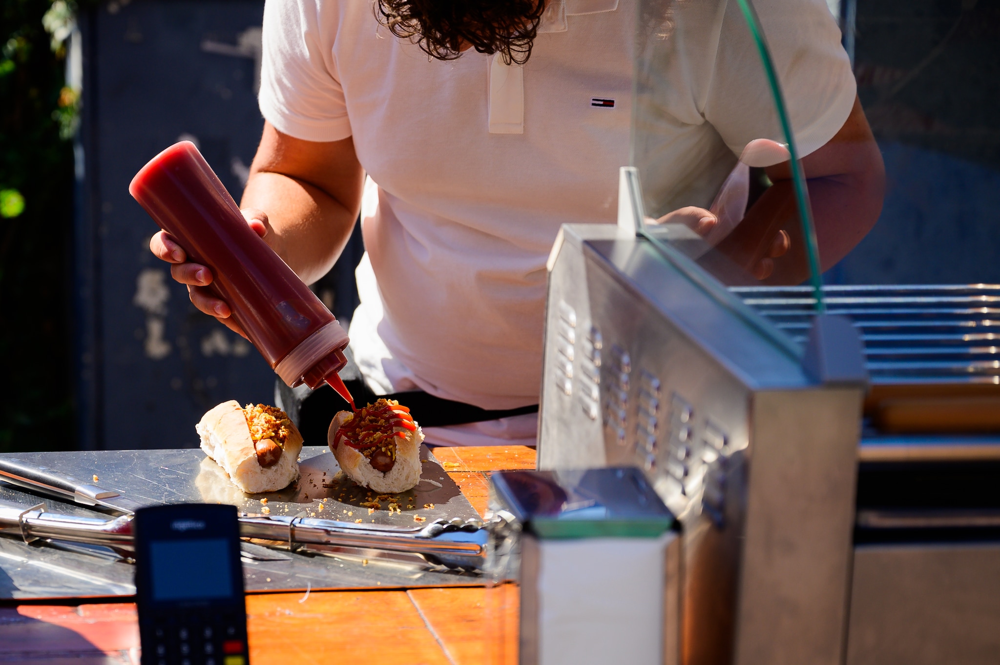 Matt staat deze zomer vijf dagen per week in Amersfoort met zijn kraam. Foto: Stefan Roelfsema