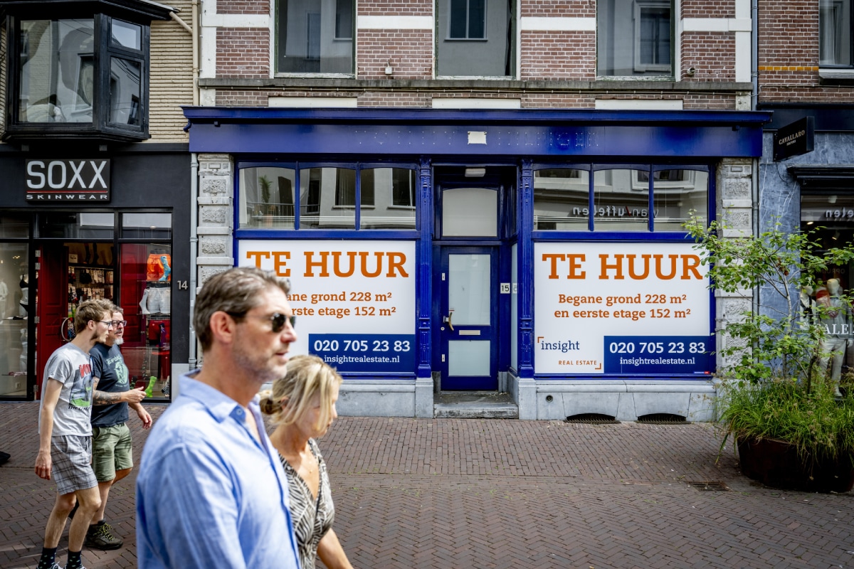 Lege winkelpanden staan te huur in de binnenstad van Arnhem.