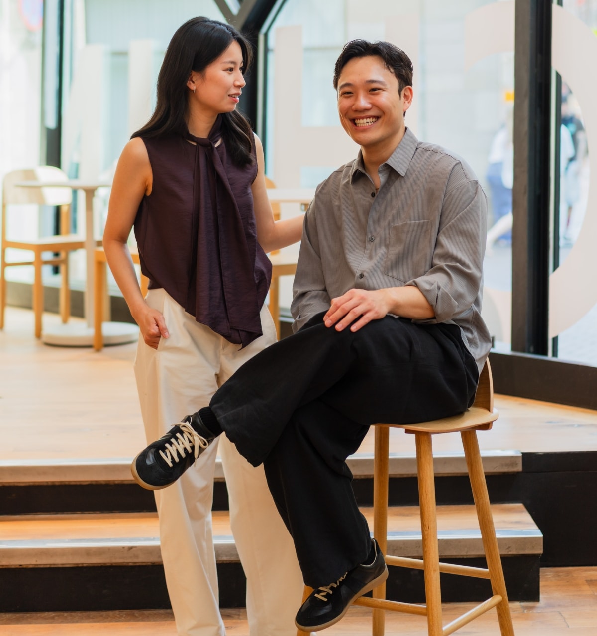 Kelvin Chan en Melissa Cheung: de eigenaren van Chun Café. Foto: John Li