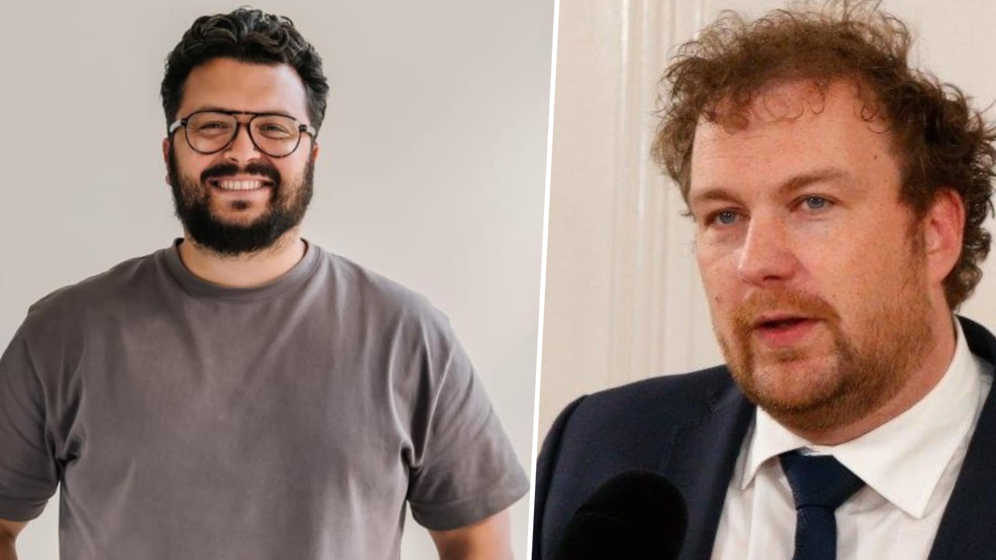 Melle Schellekens (links, medeoprichter en creatief directeur van The Good Roll) en Romke de Jong (rechts, mede-eigenaar en directeur van De Jong’s IJs).  Foto: Eigen beeld/De Ondernemer
