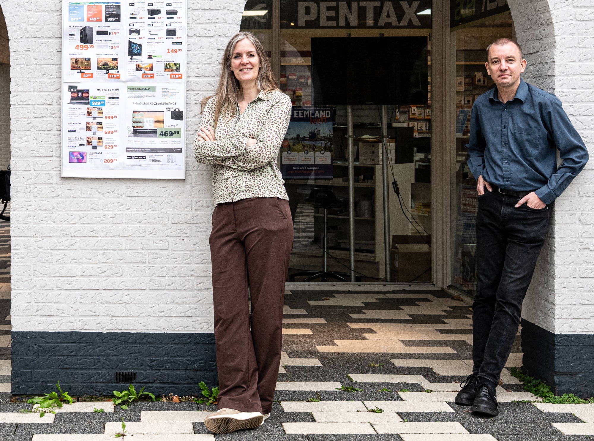 Peter Scheffer en Leontine Verhoeff. Foto: Nico Brons