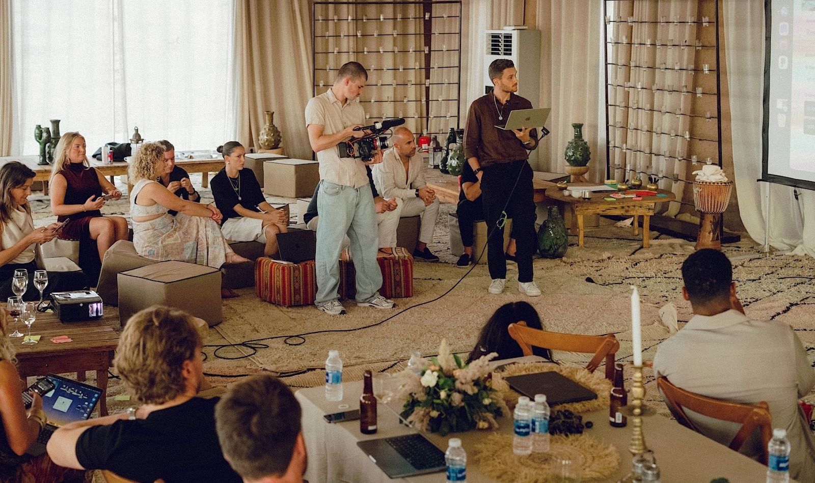 Deelnemers aan House of Founders in Marrakech.