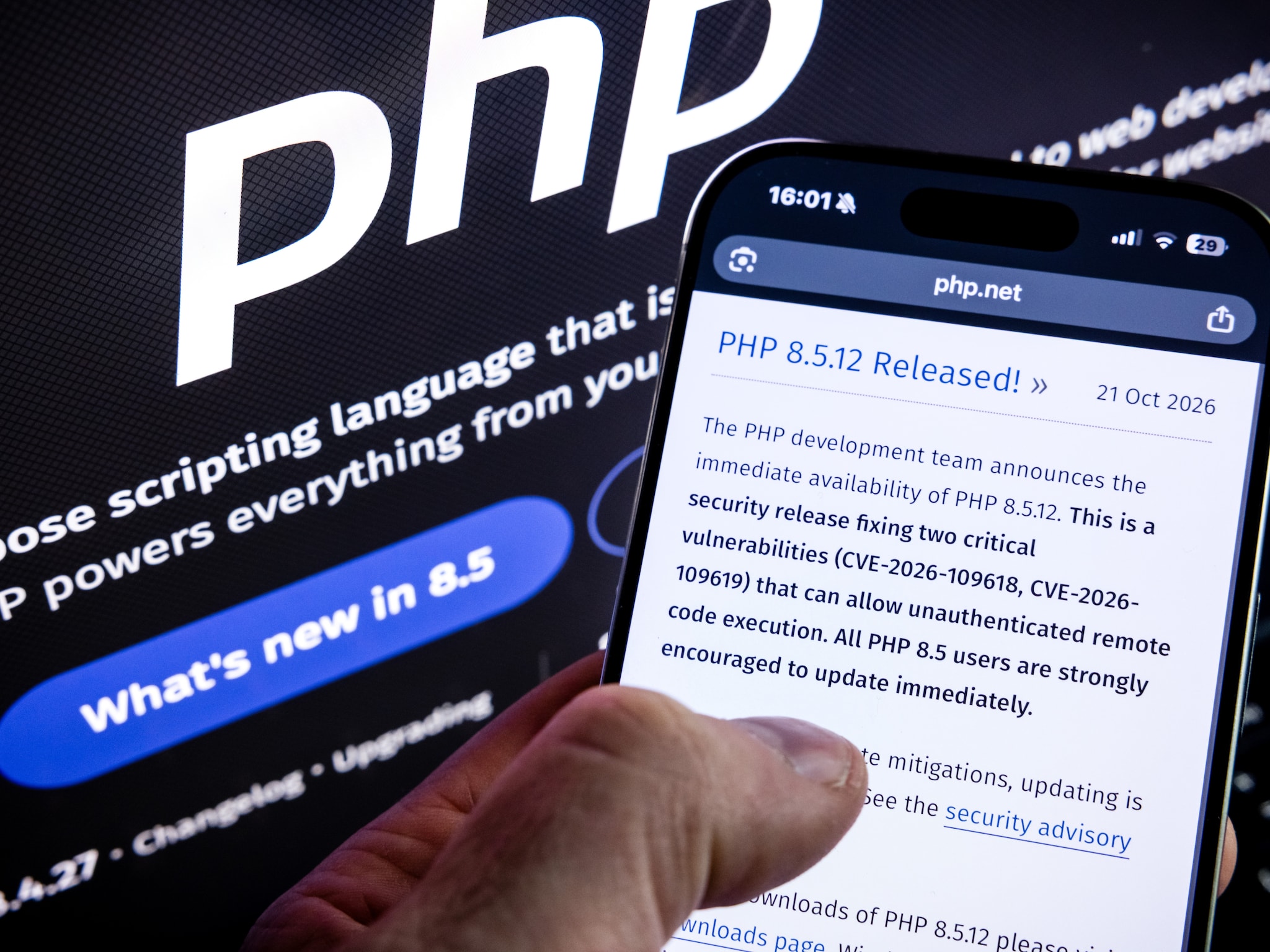 php problemen websites komen geleidelijk weer online