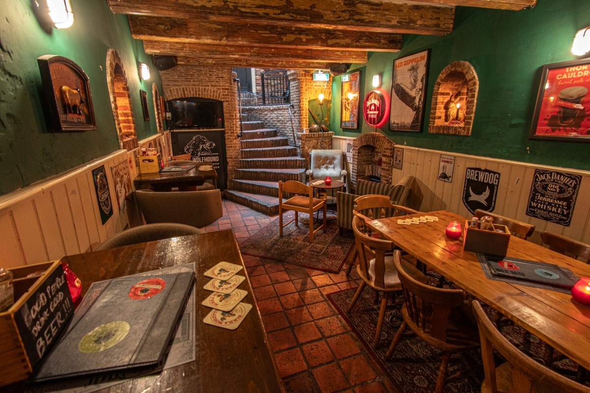Wolfhound Irish Bar and Kitchen.  Foto: eigen beeld