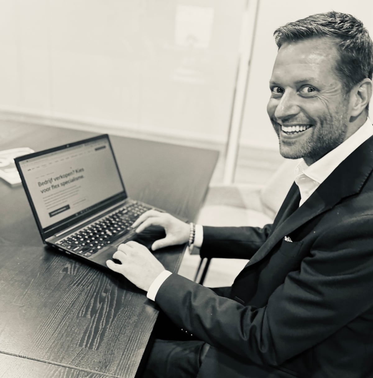 Overnameadviseur Robbert Jan de Rooij, partner bij Exit in Flex. Foto: eigen beeld